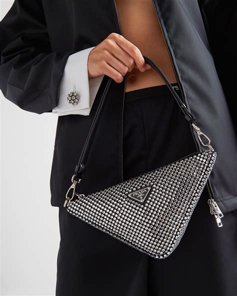 prada crustal bag|Prada swarovski bag.